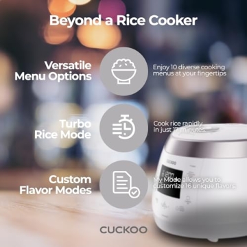 Cuckoo Heating Pressure Cooker - 10-Cup Rice Cooker's Excellence