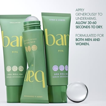 Ban AHA Deodorant Roll-On | 48-Hour Aluminum-Free Freshness