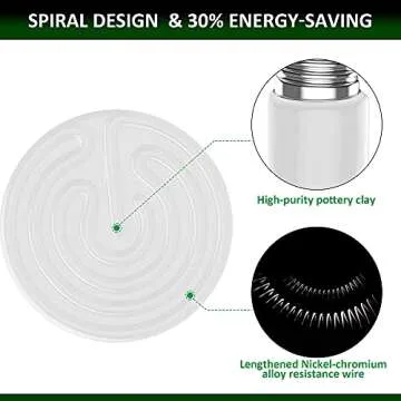 Makmzoon Ceramic Heat Emitter,100W Ceramic Heat Bulb Reptile Heat Lamp Bulb Ceramic Heater for Reptile Brooder Chicken Coop Chameleon Turtle Birds Snakes