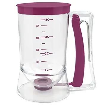 Kndatle Pancake Batter Dispenser with Measuring Label