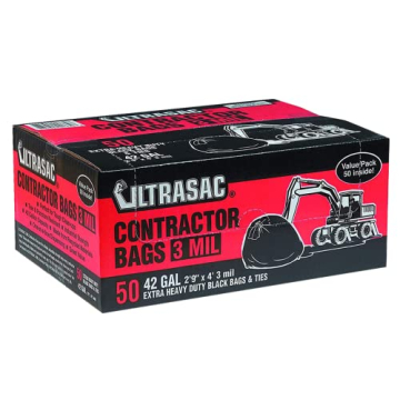 Ultrasac Heavy Duty Contractor Bags 50 Pack