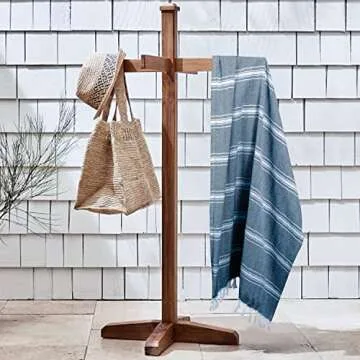 Belizzi Home Peshtemal Turkish Towel 100% Cotton Chevron Beach Towels Oversized 36x71 Set of 6, Beach Towels for Adults, Soft Durable Absorbent Extra Large Bath Sheet Hammam Towel - Navy Blue