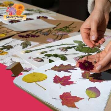 Microfleur Max Art Flower Presser Kit – Quick & Easy Pressing with Washable Cloth, Vibrant Color Retention, Fits Most Microwaves, 9" (23 cm)