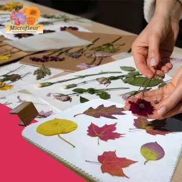 Microfleur Max Art Flower Presser Kit – Quick & Easy Pressing with Washable Cloth, Vibrant Color Retention, Fits Most Microwaves, 9" (23 cm)