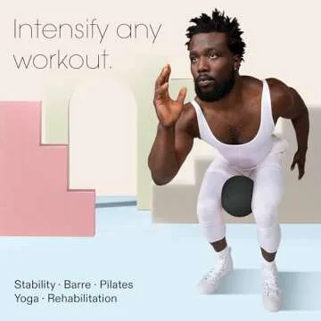 Bala Charcoal 8" Non-Weighted Pilates Ball for Home Gym