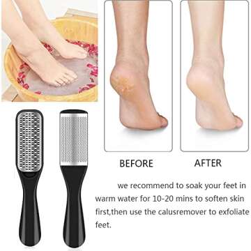 EKOCSIO Professional Pedicure Kit, 36 in 1 Stainless Steel Foot Care Kit Foot Rasp Dead Skin Remover for Home & Salon Care, Filer