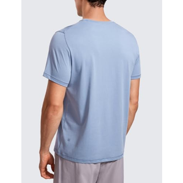 CRZ YOGA Men's Casual Cotton Polyester T-Shirt