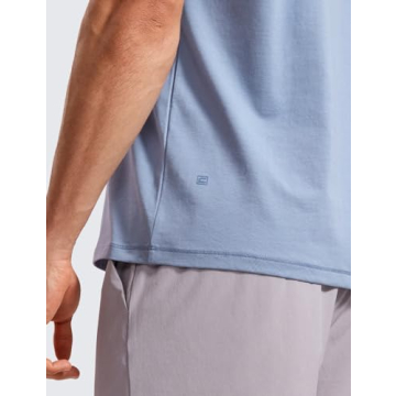 CRZ YOGA Men's Casual Cotton Polyester T-Shirt