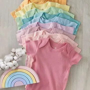 HonestBaby Organic Cotton Bodysuits for Infants