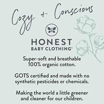 HonestBaby Organic Cotton Bodysuits for Infants