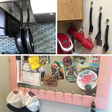 MIKEDE Magnetic Swivel Hooks - 60 LBS Heavy Duty