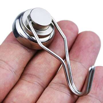 MIKEDE Magnetic Swivel Hooks - 60 LBS Heavy Duty