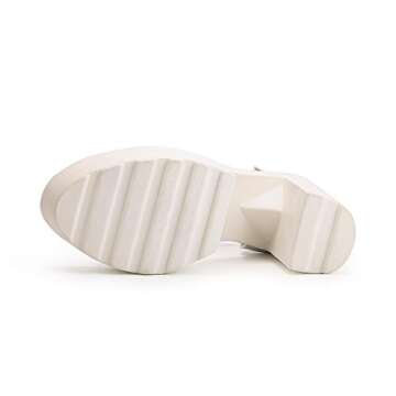 OCHENTA Chunky High Heel Platform Sandals for Women