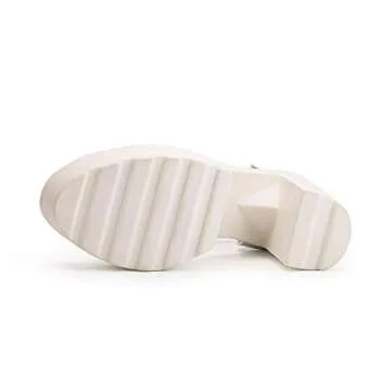 OCHENTA Chunky High Heel Platform Sandals for Women