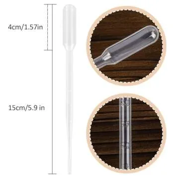 MAQIHAN Disposable Pipettes Dropper 50pcs - 3ml Plastic Pipettes Droppers Pippettes Pippets Water Dr...