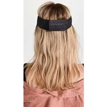 Madewell Packable Braided Straw Visor for Women