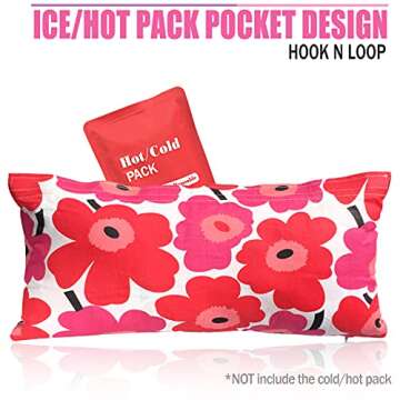 BNRendles Hysterectomy Pillows with Ice/Hot Pocket for Abdominal Surgery, Hysterectomy Recovery Must Have Gifts, Tummy Tuck Stomach Padding, Black Velvet