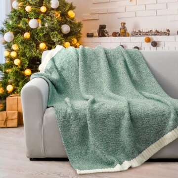 Snuggle Sac Heather Throw Blanket - Cozy, Soft, Decorative