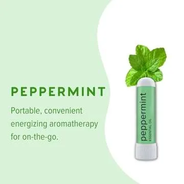 MOXĒ Peppermint Essential Oil Nasal Inhaler, Therapeutic No-Mess Aromatherapy, Cooling, Refreshing, Invigorating, Uplifts Mood and Positivity, Pure and Undiluted, Made in USA (3 Pack)`
