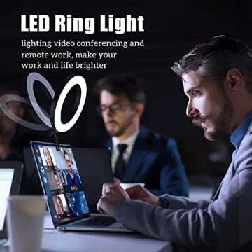 JIOZER Selfie Ring Light for Video Calls and More