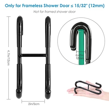 Simtive Shower Door Hooks - Stylish Towel Hang Solution