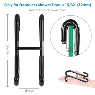 Simtive Shower Door Hooks - Stylish Towel Hang Solution