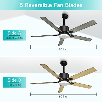 Modern BECLOG Ceiling Fan with Lights & Remote Control