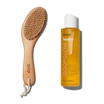 goop Beauty Body Oil & Dry Brush Bundle for Radiant Skin