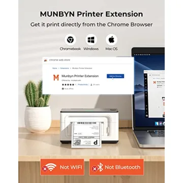 MUNBYN 300DPI Thermal Label Printer for Small Business