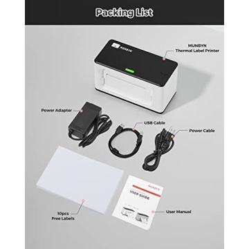 MUNBYN 300DPI Thermal Label Printer for Small Business