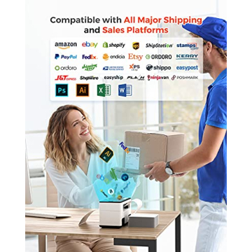 MUNBYN 300DPI Thermal Label Printer for Small Business