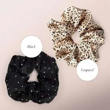 Kitsch Satin Rhinestone Brunch Scrunchie for All Hair Types