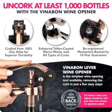 VINABON Premium Wine Opener Set with Accessories