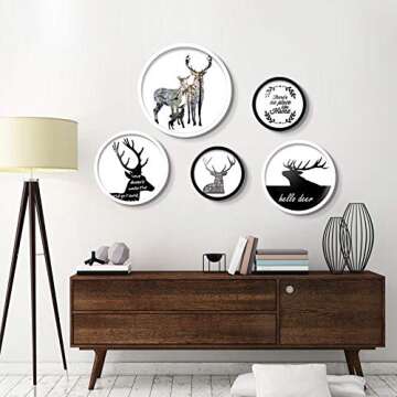 Bikani Round Solid Wood Furniture Legs Sofa Replacement Legs Perfect for Mid-Century Modern/Great IKEA hack for Sofa, Couch, Bed, Coffee Table (6 Inches,Set of 4, Walnut Color)