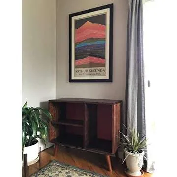 Bikani Round Solid Wood Furniture Legs Sofa Replacement Legs Perfect for Mid-Century Modern/Great IKEA hack for Sofa, Couch, Bed, Coffee Table (6 Inches,Set of 4, Walnut Color)