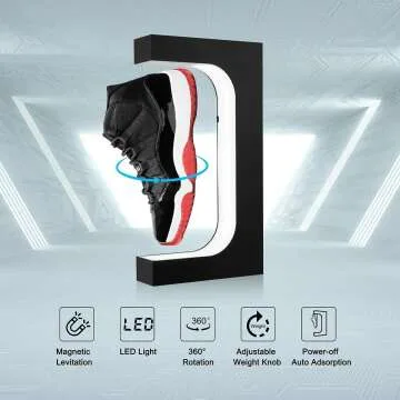 Levitating Shoe Stand with Remote & Colorful LED