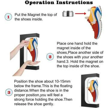 Levitating Shoe Stand with Remote & Colorful LED