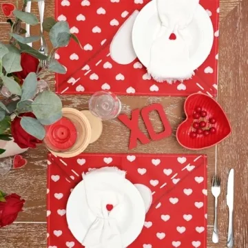 ARKENY Mother's Day Placemats Set of 4 for Elegant Dining