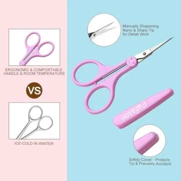 PAFASON 4" Craft Scissors Set for Precise Cutting