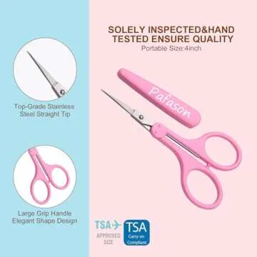 PAFASON 4" Craft Scissors Set for Precise Cutting