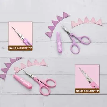 PAFASON 4" Craft Scissors Set for Precise Cutting