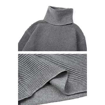 Chouyatou Women's Turtleneck 2 Piece Sweater Set