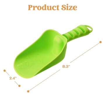 Sloosh Beach Sand Shovels for Kids - 4 Colorful Beach Toys