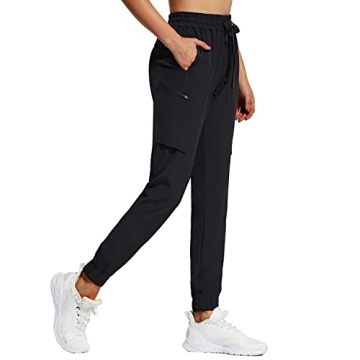 BALEAF Women's Hiking Cargo Pants Lightweight Sports Pants with 7 Pockets Zippered Quick Dry UPF 50+...