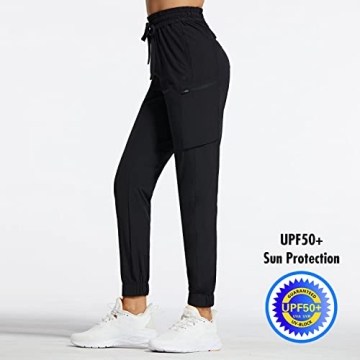 BALEAF Women's Hiking Cargo Pants with UPF 50+ Sun Protection