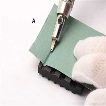 Pingle Sharpener Tool B for Leather Workers' Edge Bevellers Trimmers Groovers Punches | Helper Tool for Sharpening | DIY Mob Hand Tools