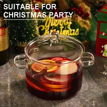 Glass Cooking Saucepan Safe for Pasta Soup Baby Food