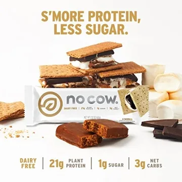 No Cow High Protein Bars - Vegan, Low Sugar Snacks
