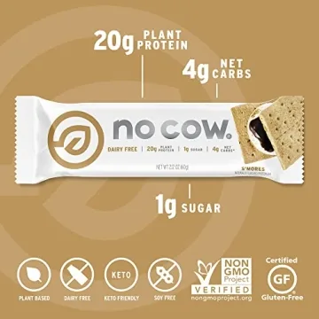 No Cow High Protein Bars - Vegan, Low Sugar Snacks