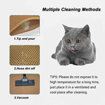 Pieviev Cat Litter Mat Waterproof & Urine Proof